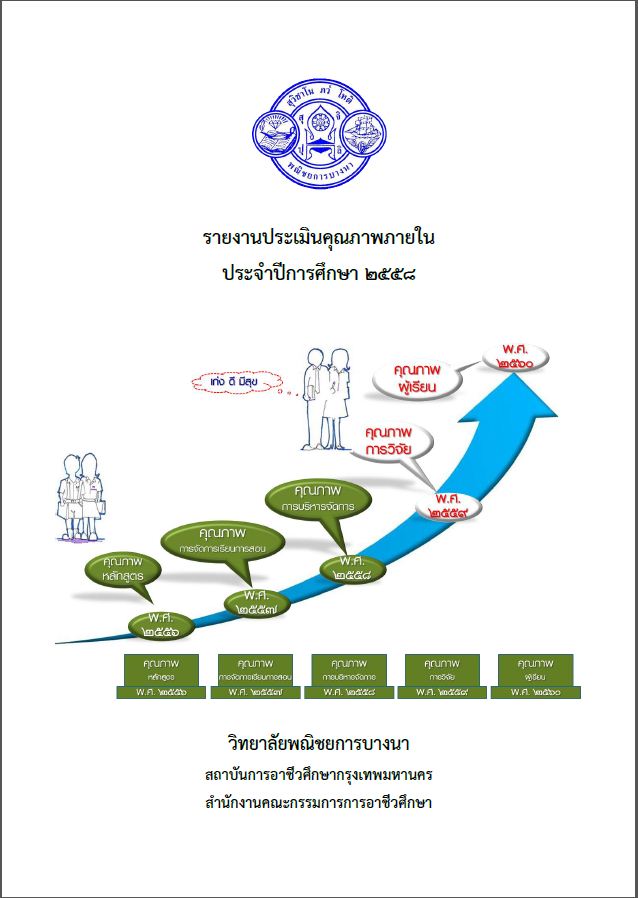 รายงานประเมินคุณภาพภายใน ประจำปีการศึกษา 2558