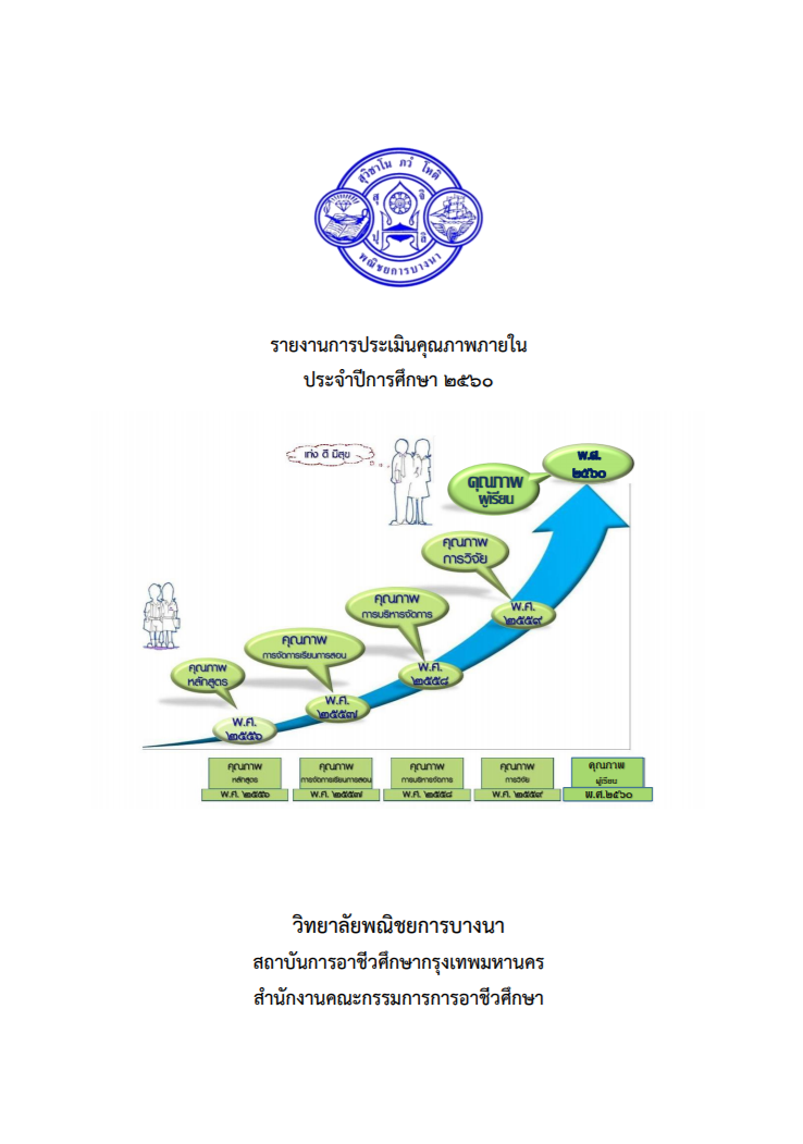 รายงานประเมินคุณภาพภายใน ประจำปีการศึกษา ๒๕๖๐