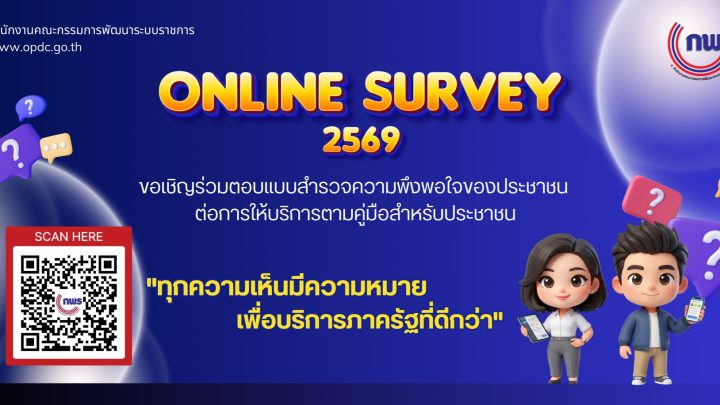 แบบสำรวจความพึงพอใจของประชาชนต่อการให้บริการตามคู่มือสำหรับประชาชน
